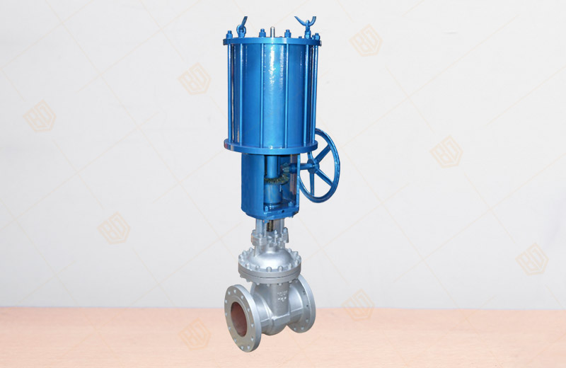 Pneumatic With Manual Gate Valve