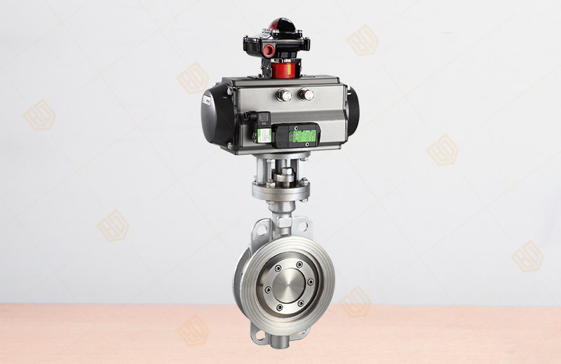 Pneumatic Hard Seal Clamp Butterfly Valve